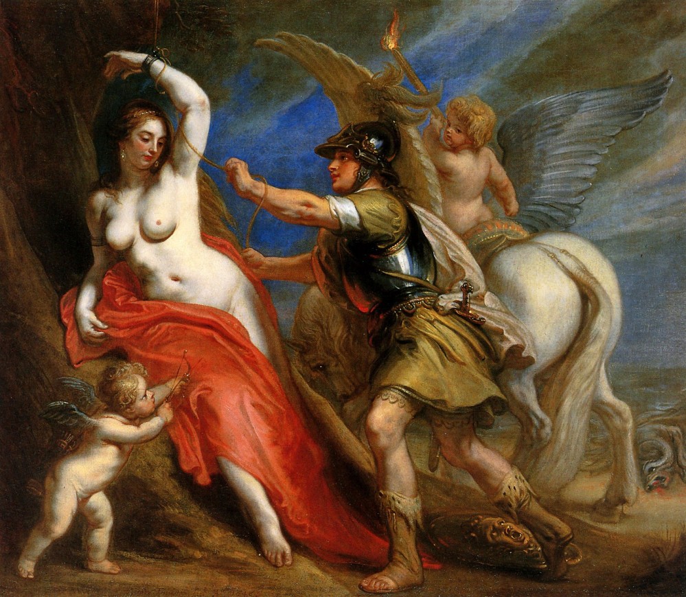Theodoor van Thulden (1606–1669). Perseus Frees Andromeda. 17th century